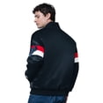 thumbnail image 2 of Men's Starter Black Houston Texans Triple Option Satin Varsity Vintage Logo Full-Snap Jacket, 2 of 2
