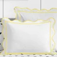 thumbnail image 2 of 400TC Cotton Scallop Embroidery & Border Sateen Solid Duvet Cover Set, 2 of 6