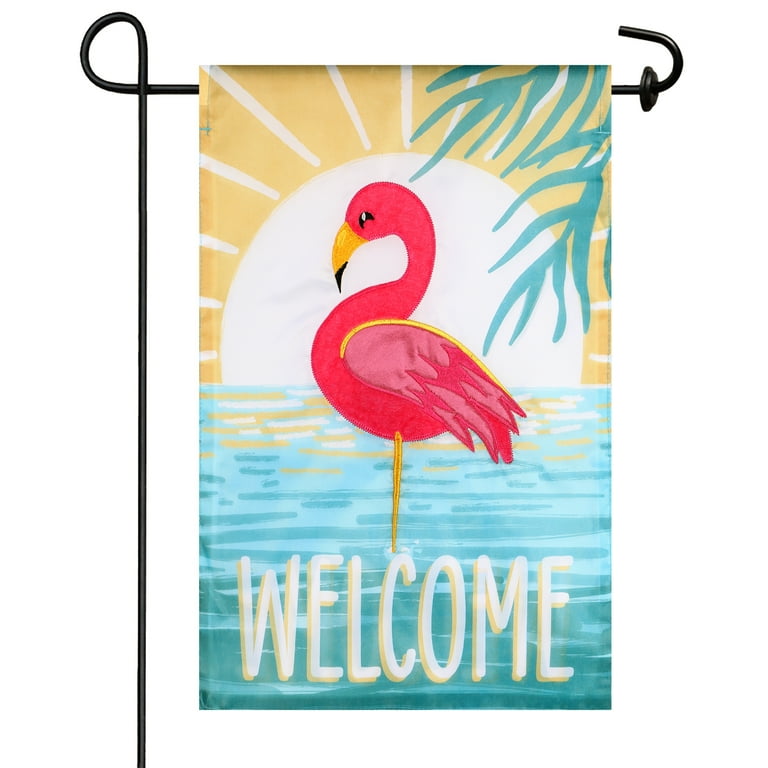 Welcome Pink Flamingo Yard Flag 11.5in x 18in - Walmart.com Welcome Pink Flamingo Yard Flag 11.5in x 18in - Walmart.com