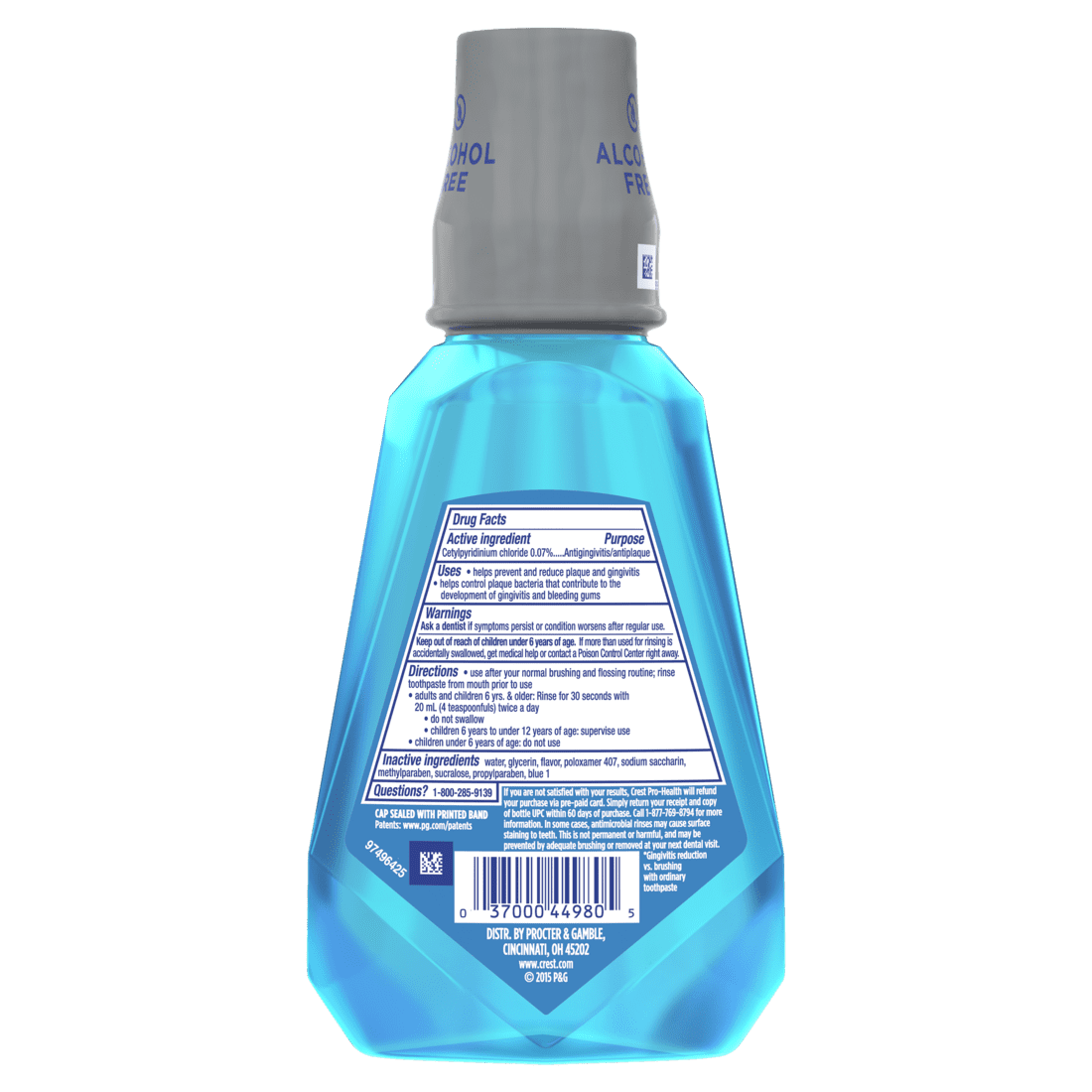 Crest Pro-Health Multi-Protection Mouthwash, Refreshing Clean Mint 16.90 oz (Pack of 3)