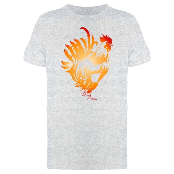 Red Fire Rooster Gradient Tee Men's -Image by Shutterstock
