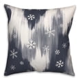 thumbnail image 2 of Creative Products Navy Abstract Snowflakes 16 x 16 Spun Poly Pillow, 2 of 3