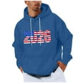 thumbnail image 2 of Handshe Men's Hoodie, Fashion Print Pullover with Long Sleeves and Drawstring Hood for Daily Casual Wear, 2 of 5