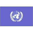 thumbnail image 1 of 3 Pi x 5 Pi Indoor et Parade Drapeau Nyl-Glo des Nations Unies Coloniales avec Franges, 1 of 1