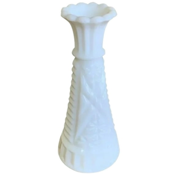 Stars Bars Milk Glass (5 7/8" Bud Vase) One Vase