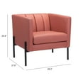 thumbnail image 3 of Jess Accent Chair Rust, 3 of 12