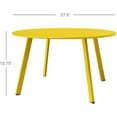 thumbnail image 3 of Grand patio Round Patio Coffee Table 2PC Weather Resistant Nesting Tables Including One Large Side Table and One Small End Table, Yellow, 3 of 14
