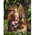 thumbnail image 2 of Belgian Tervuren and Santa Claus Garden Flag 11.25 in x 15.5 in, 2 of 4