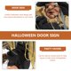 thumbnail image 4 of Letrero de bienvenida colgante de Halloween, letrero divertido para la pared, adornos decorativos de brujas, 4 of 4