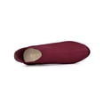 thumbnail image 4 of BLISSFUL STEP Women's Round Toe Block Heels Chelsea Ankle Boots Burgundy 8, 4 of 7