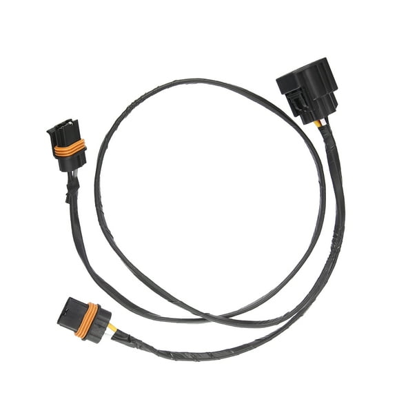 Unique Bargains 1 Set Cooling Fan Wiring Harness Radiator for Chrysler for Dodge 5137716AB ABS Black
