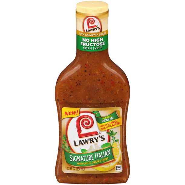 Lawry's Signature Italian with Garlic, Onion & Herbs Marinade, 12 fl oz