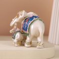 thumbnail image 4 of CNKOO Feng Shui Elephant Statue Lucky Elephant Decoration Statue Gift for Housewarming Friend - Default, 4 of 8