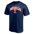 thumbnail image 2 of Men's Navy Illinois Fighting Illini Line Corps T-Shirt, 2 of 3