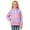 1-392Light Purple1188, variant on CAIVO Little Girls Gradient Print Hooded Wind Jacket Lightweight Waterproof Elastic Cuff Zipper Pockets Long Sleeve Kids Windproof Rain Outerwear Casual Coats Holiday Dailywear