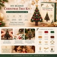 thumbnail image 2 of Fountwell DIY Beaded Christmas Tree Kit 3D Crystal Tree Craft Set for Adults Holiday Gift, 2 of 7