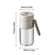 thumbnail image 2 of Dispensador de condimentos de vidrio con medición precisa, sello hermético para especias de cocina, hierbas, sal - recipiente de vista transparente, control de porciones, frasco de almacenamiento, 2 of 5