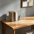 thumbnail image 6 of Bcylexb Desktop File Holders with 4 Slots, Vertical Document Organizer with Wide Sturdy Base Office Desk Book Stand for Sorting Magazines Papers Files, 6 of 6