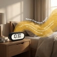 thumbnail image 4 of REGALWOVEN Loud Alarm Clock for Heavy Sleepers Three Alarms Battery Powered, Large LED Display for Bedroom, Dorm Room Black 5.9"L x 1.77"W x 2.75"H, 4 of 7