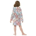 thumbnail image 7 of FORMRS Niños Bathrobe Unisex Hooded Robe Soft Plush Pajamas Sleepwear, Size 4-6T, Art Pattern, 7 of 7