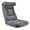 Gray_Large, variant on Folding Sofa Bed Chair With Headrest Linen Fabric Window Portable Chairs With 6 Reclining Position Floor Recliner Padded Sleeper Chairs With Back Support