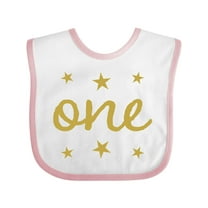Inktastic 1st Birthday One Gold Boys or Girls Baby Bib
