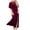 Womens Velvet Dress Wine, variant on OSFVNOXV Evening Dresses for Women Formal Retro Velvet Dress Short Sleeve High Split Loose Flowy Maxi Dresses