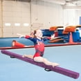 thumbnail image 3 of Gymax 7FT Folding Gymnastic Beam Portable Floor Balance Beam w/Handles for Gymnasts Purple, 3 of 9