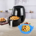 thumbnail image 4 of Taicans Air Fryer Silicone Liners Pot,Reusable Oven Microwave Accessories,Silicone Baking Tray Pots for Air fryer Oven,Replacement of Flammable Parchment Paper,5.3 x 7.1 x 2 In Sky Blue, 4 of 7