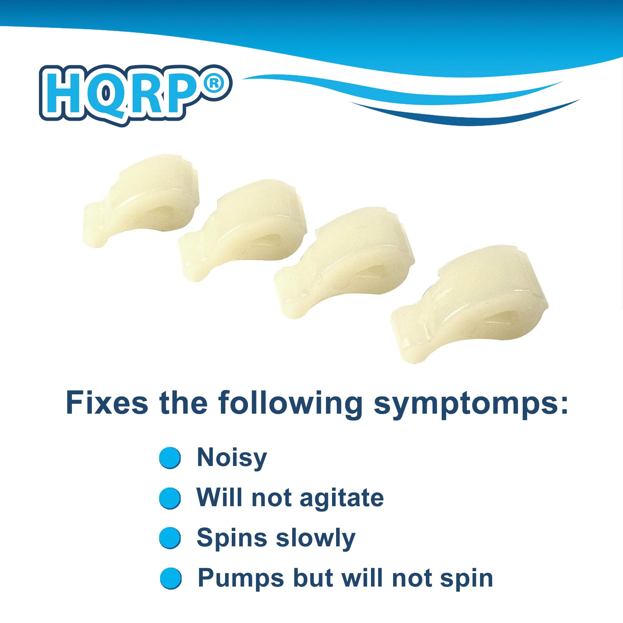 HQRP 8-Pack Washer Agitator Dogs Ears Works with Maytag 2DMTW5705TW1 3LMVWC100YW0 4GMVWC100YQ0