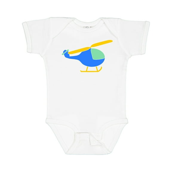 Inktastic Blue Helicopter Boys or Girls Baby Bodysuit