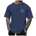 thumbnail image 4 of YUEHUA Men's Graphic Short Sleeve T Shirt Crew Neck Casual Loose Fit Tee Tops, 4 of 7