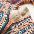 thumbnail image 6 of Fesfesfes 5 Pairs Socks for Women Casual Winter Warm Thick Socks Wool Vintage Colorful Knit Soft Socks, 6 of 7