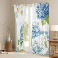thumbnail image 3 of Homewish Blue Hydrangea Black Out Curtains,Natural Flower Floral Curtains Pack of 2 (42x63 Each),Green Monstera Leaf Bedroom Curtains For Girl Boy,Microfiber Bedroom Decor, 3 of 6