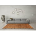 thumbnail image 3 of Ahgly Company Indoor Rectangle Abstract Orange Modern Area Rugs, 7' x 9', 3 of 4