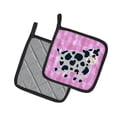 thumbnail image 2 of Caroline's Treasures Cow on Pink Polkadots Pair of Pot Holders, 2 of 3