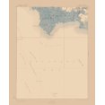 thumbnail image 2 of USGS 15x17 Gold Ornate Wood Framed with Double Matting Museum Art Print Titled - Maurice Cove New Jersey Sheet - USGS 1891, 2 of 4