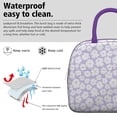 thumbnail image 3 of Reusable Daisy Lnsulated Lunch Bag for Women & Men-Leakproof Water-Resistant Cooler Tote,Large Capacity(10.6x8.7x6.3in)for Work,Office,Travel,Picnic,Beach., 3 of 7
