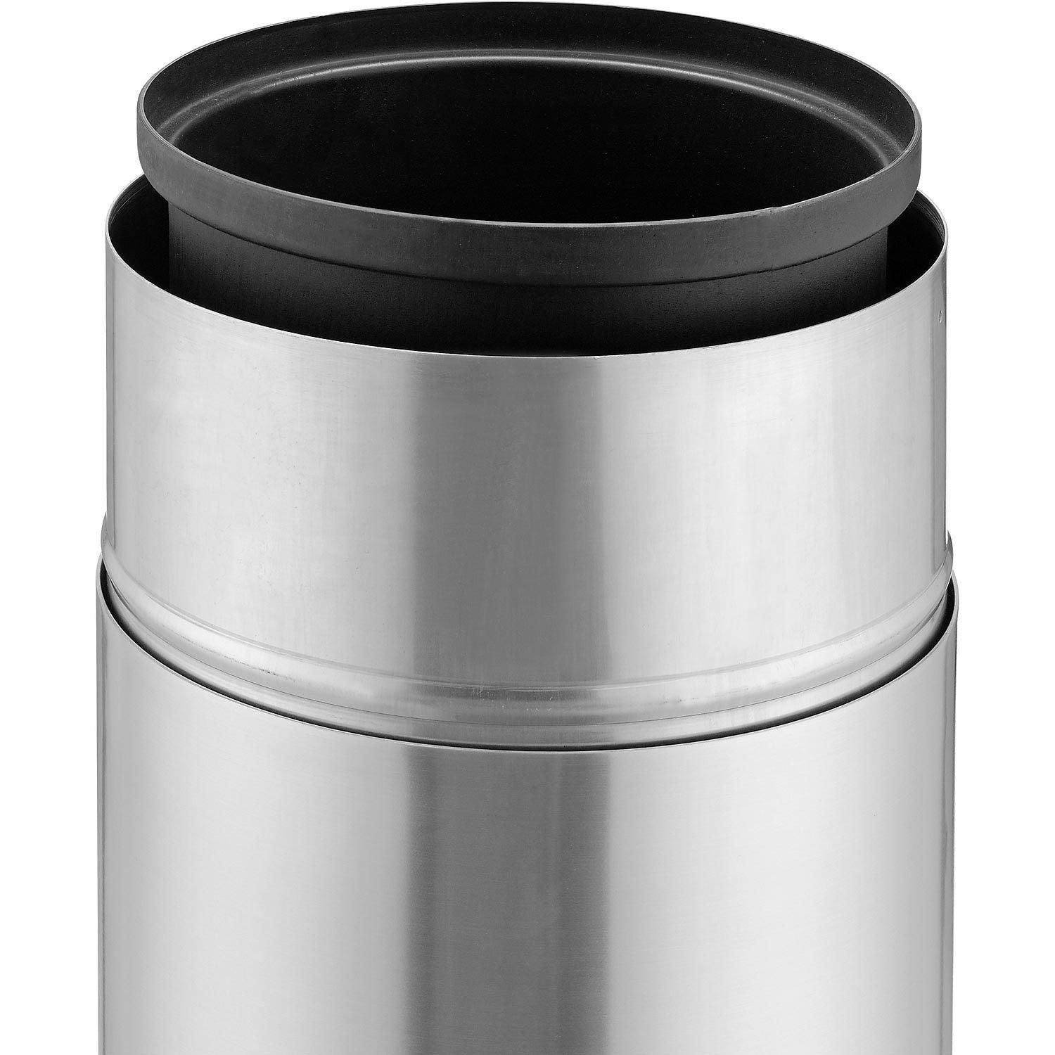 Global Industrial Rigid Plastic Liner For Aluminum Trash Can 20 Gallon Black