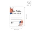 thumbnail image 5 of Koyal Wholesale Terracotta Abstract Shapes Wedding Advice & Well Wishes Guest Book Cards for Bride and Groom, 56 Pack, 5 of 5