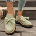 thumbnail image 7 of Bkhluea Women Patent Bow Chunky Platform Loafers Slip On Comfortable Footwear For Office Work Daily Casual Outdoor Activities, 7 of 7