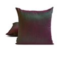 thumbnail image 2 of Fundas de cojín decorativas HomeCentric en verde y fucsia (paquete de 2, 50 x 50 cm), de seda lisa, para sofá, hotel, salón y dormitorio. Estilo moderno. Lujo en verde y fucsia., 2 of 8