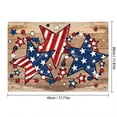 thumbnail image 2 of 250 Anniversary USA Rustic/Lodge Red White Blue Patriotic Star Placemat for 4th of July Party Farmhouse Table Decor, 2 of 6
