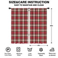 thumbnail image 2 of Blackout Kids Curtains,Red and Green Christmas Plaid Pattern Childrens Insulated Curtains Set Of 2,Bedroom Essentials,Toddler Room Decor 42"x84", 2 of 5