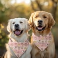 thumbnail image 2 of Dog Bandana 2 Pack,Pink Cow Dessert Bow Pattern Bandanas for Dogs,Cat Bandana,Small/ Large Dog Bandana 2 Size,Dog Bandanas Girl Boy, 2 of 5
