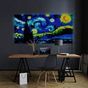 Twinkly Squares LED Wall Panels, 64 RGB Pixels, App-Controlled, 1 Master + 5 Extension Tiles