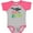 Baseball Heather and Hot Pink, variant on Inktastic My Great Aunt is out of This World Boys or Girls Baby Bodysuit
