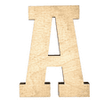 thumbnail image 1 of 14" Tall Birch Plywood Letter A | 1/4" Thick | Krafty Supply Letters | RockTimes, 1 of 4