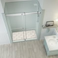 thumbnail image 6 of Aston SDR977EZ-CH-60-10 76 x 60 x 4.5 in. Rivage Frameless Double-Bypass Sliding Shower Door, Chrome, 6 of 7