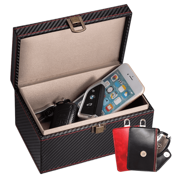 RFID Blocking Cages, Convenient to Use Faraday Key Fob Protector with High Capacity & High-Quality Materials, Suitable for Gift Giving (19 x 12 x 9 cm)